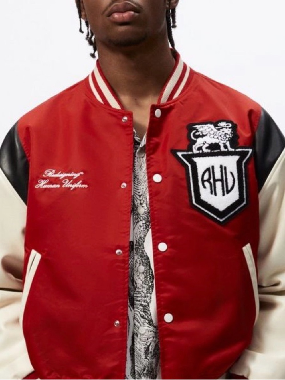Rhude x Zara Collab Varsity Jacket